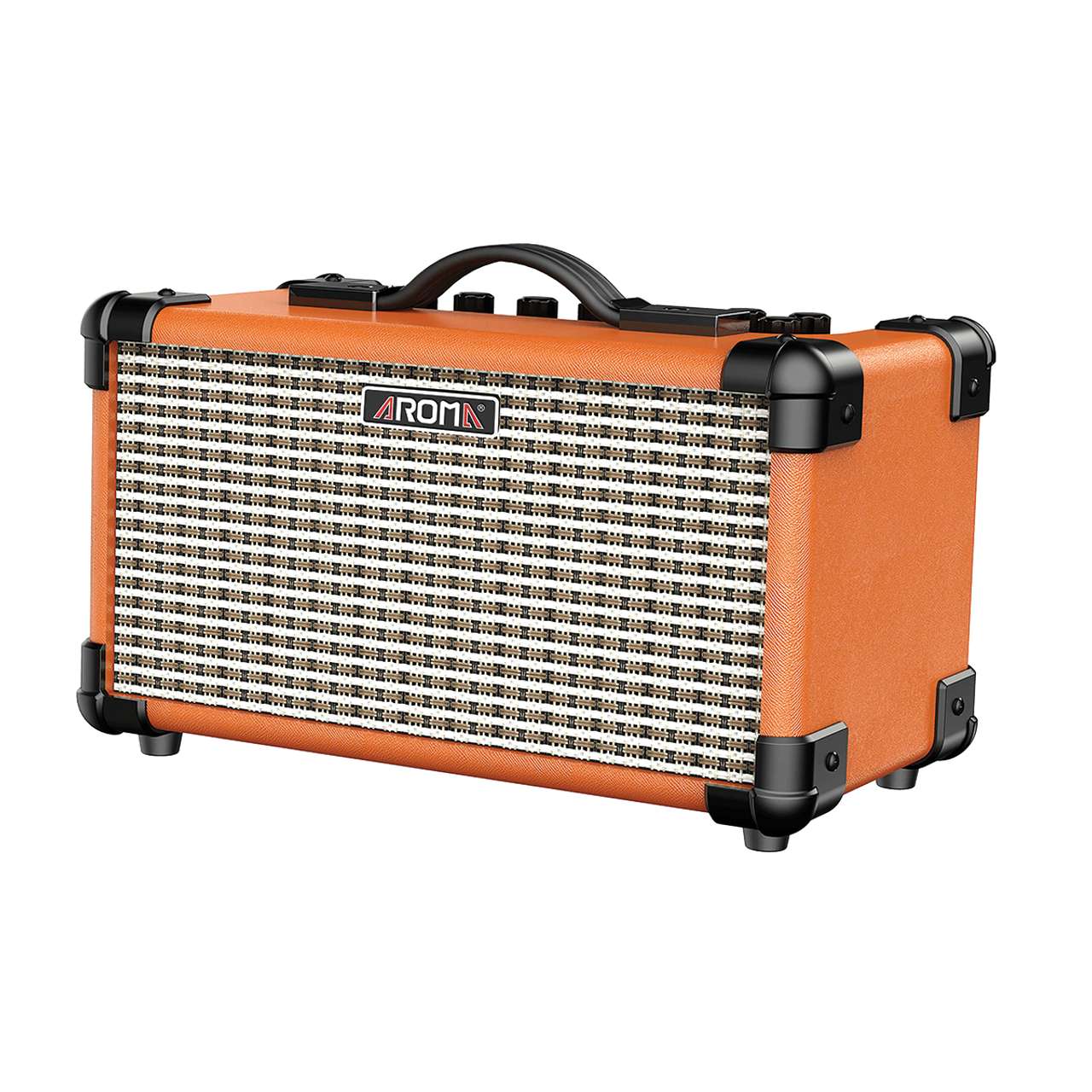Aroma TM15OR 15W Orange Electric Guitar Rechargeable Amplifier