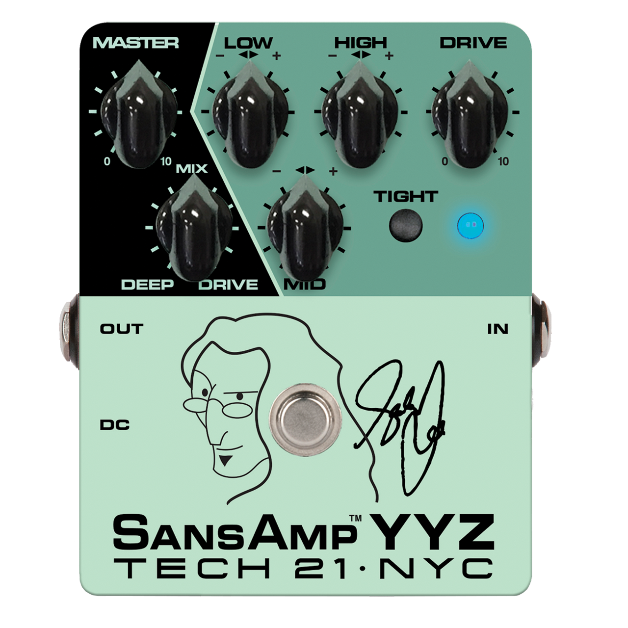 TECH 21 Sansamp YYZ Geddy Lee Signature Pedal