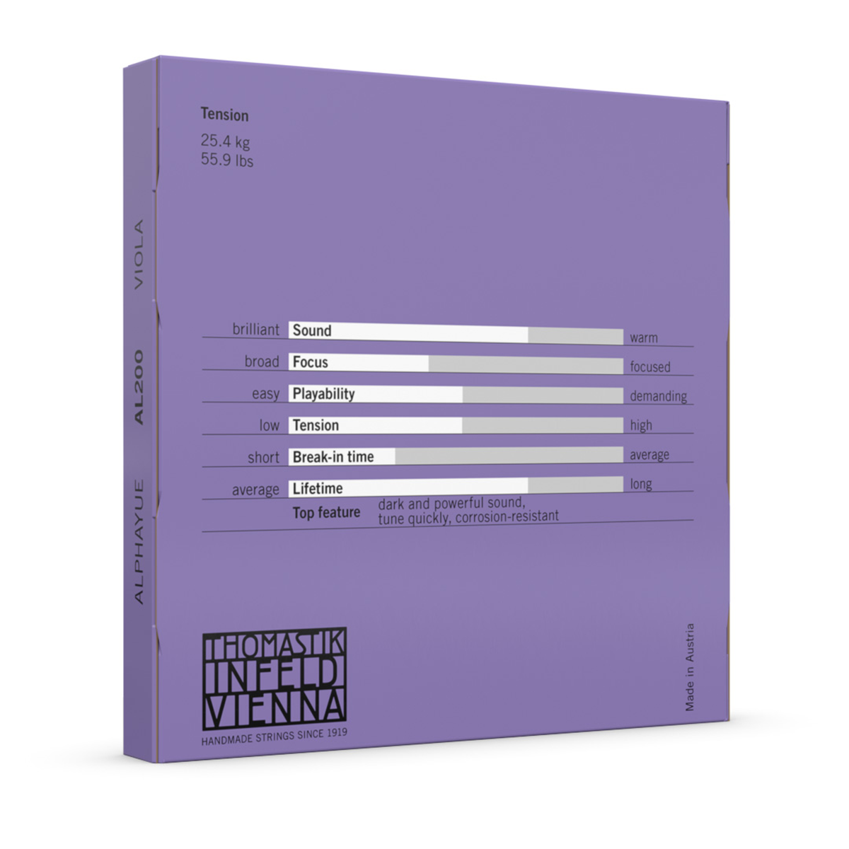 Thomastik AL200.3/4 Alphayue Viola 3/4 (14") Size String Set