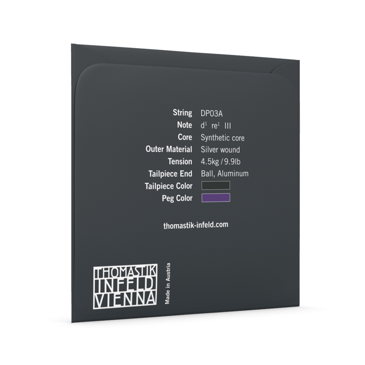 Thomastik DP03A Dominant Pro D Volin String Silver Plated