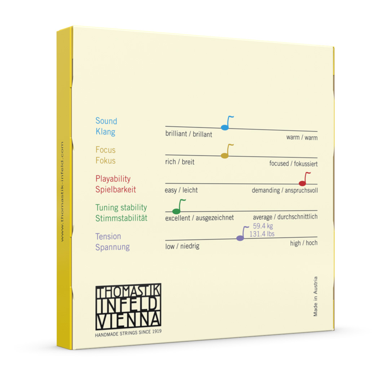 Thomastik SP400H Spirit Cello 1/2 String Set