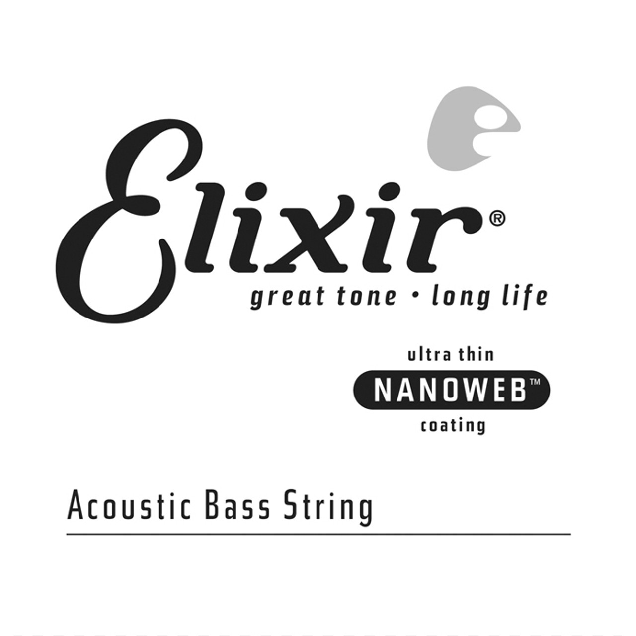 Elixir 15745 Nanoweb Single Acoustic Bass .045