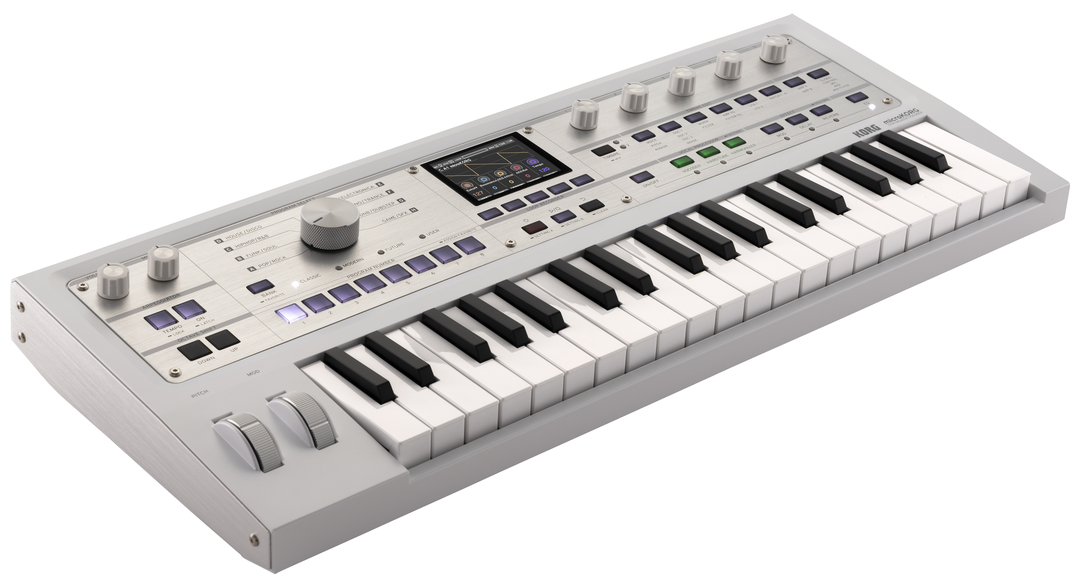 KORG MICROKORG 2 SYNTHESIZER VOCODER WHITE LIMITED EDITION