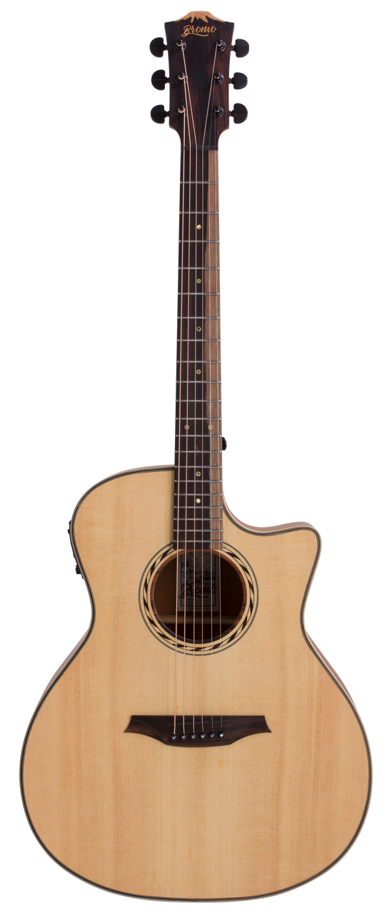 BROMO GUITARS BAT2CE Grand Auditorium Cutaway Electric/Acoustic Guitar