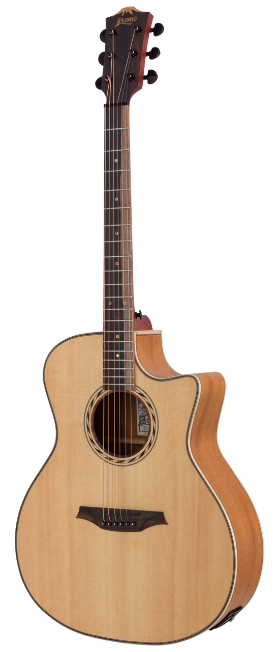 BROMO GUITARS BAT2CE Grand Auditorium Cutaway Electric/Acoustic Guitar