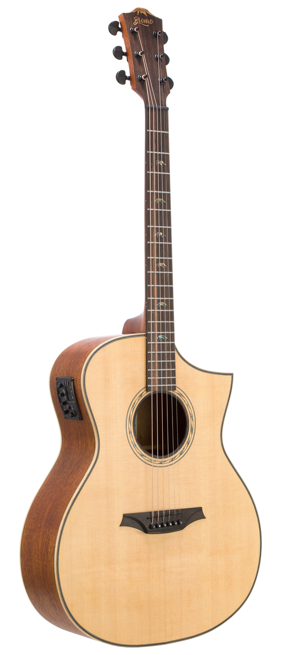 BROMO GUITARS BAT4CE Grand Auditorium Cutaway Electric/Acoustic Guitar