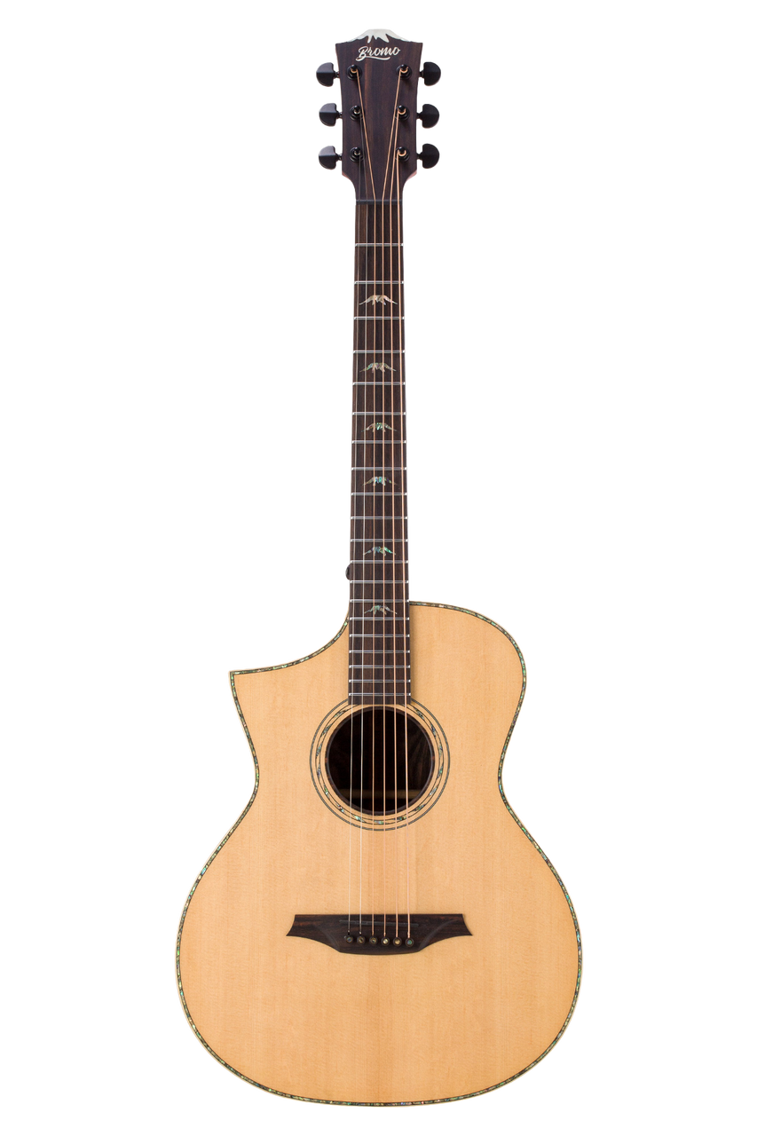 BROMO GUITARS BAR5CEL Concert Cutaway Electric/Acoustic Guitar - Left Hand.