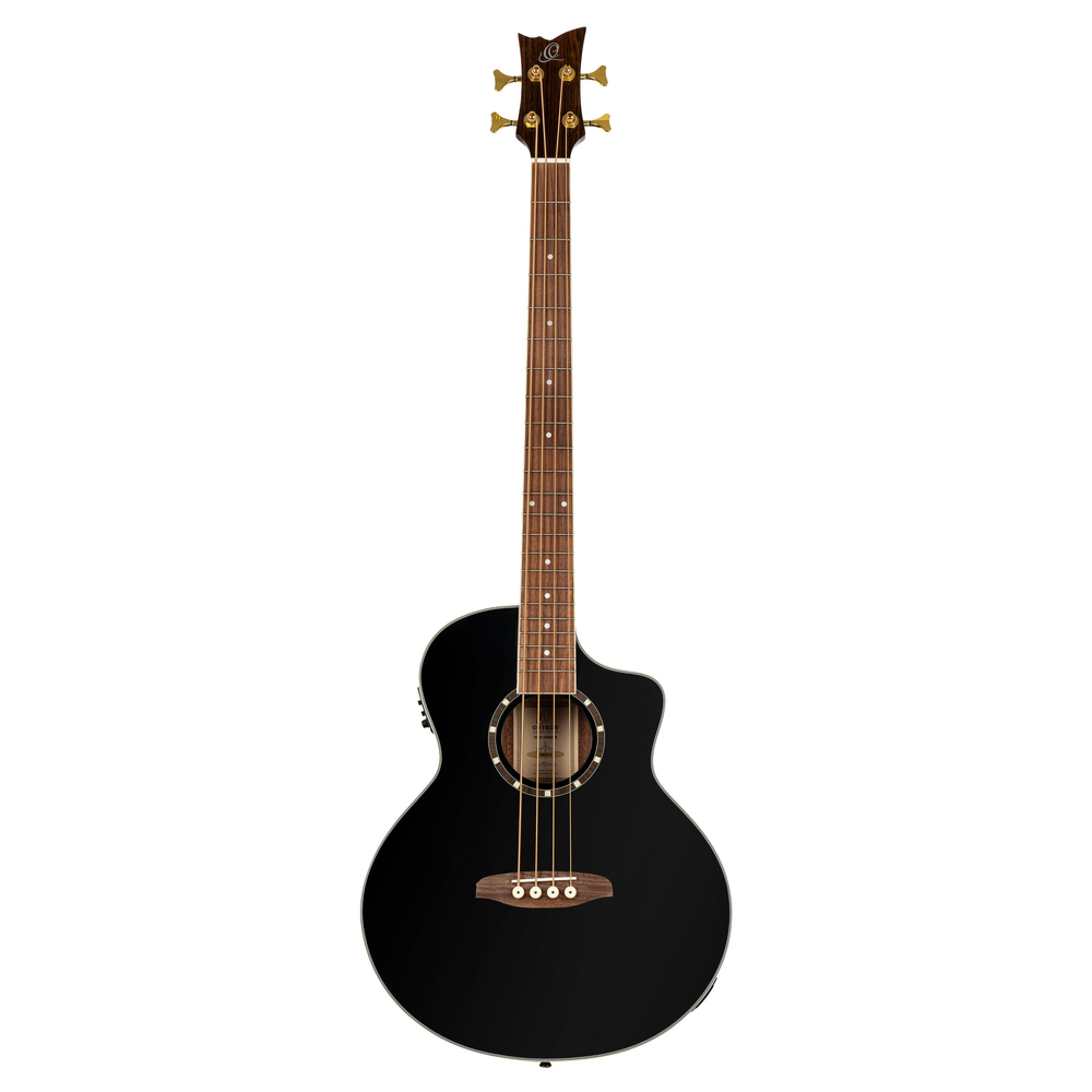 ORTEGA Deep Series 8 Medium Scale Acoustic Bass 4 String - Spruce / Mahogany Black