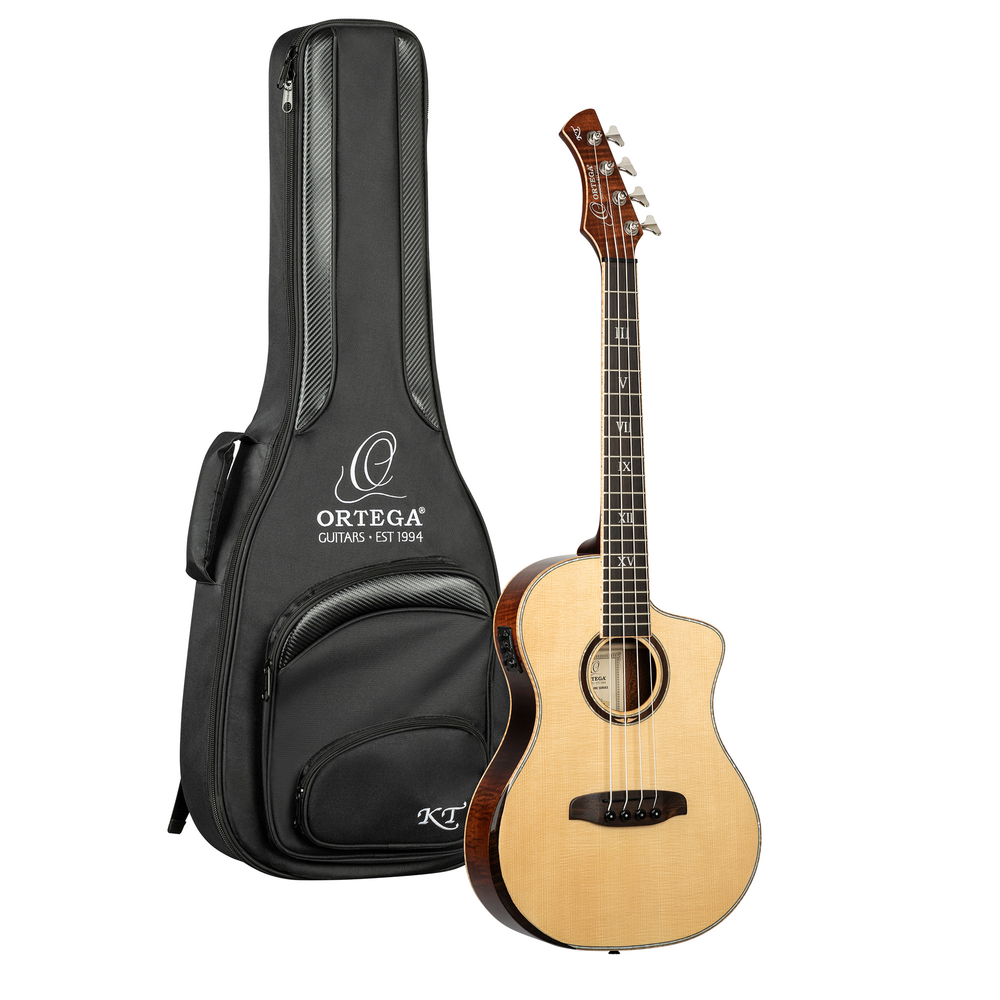 ORTEGA Ken Taylor Signature Series Acoustic Bass 4-String - Natural + Gig Bag