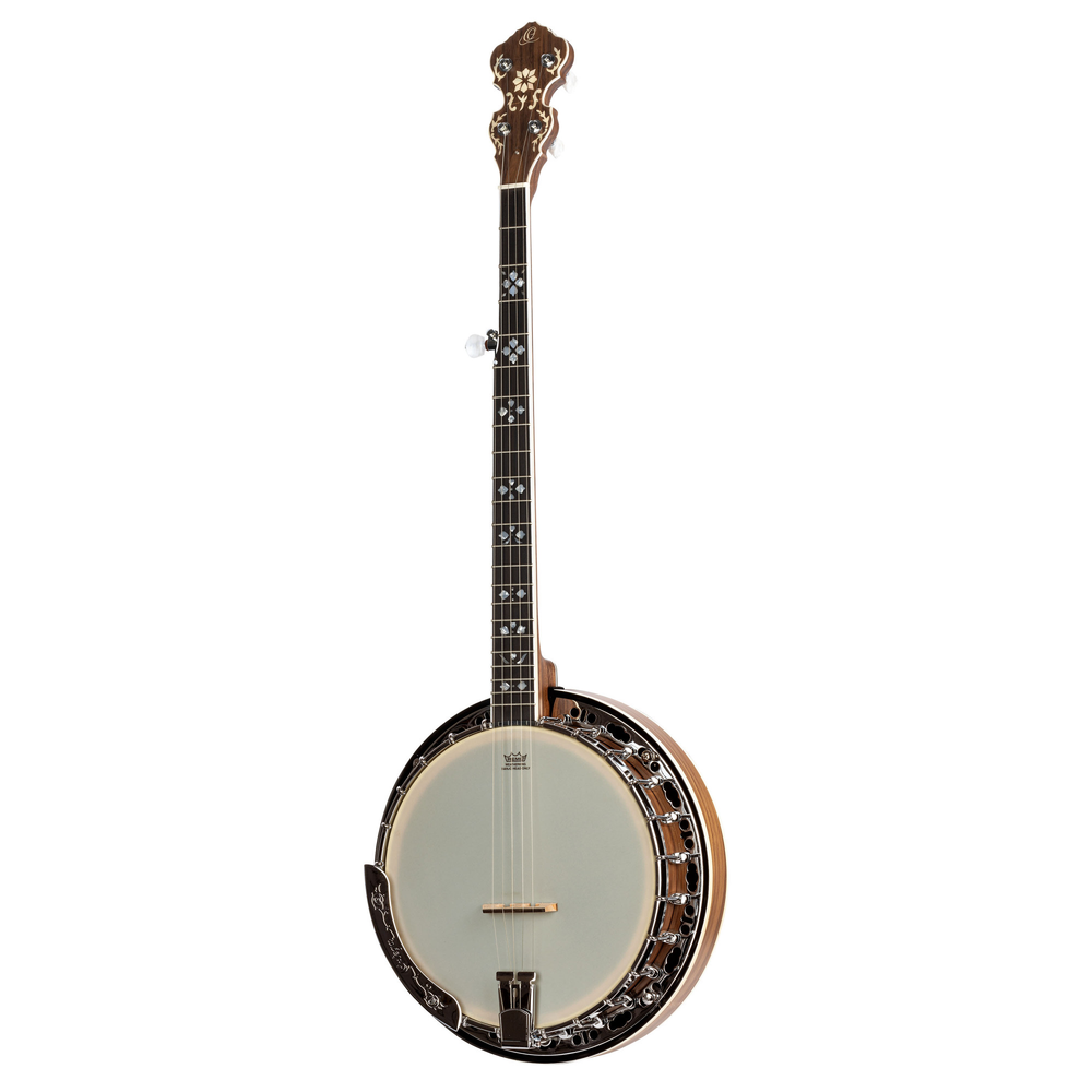ORTEGA Falcon Series Banjo 5 String - Burl Walnut Natural + Bag