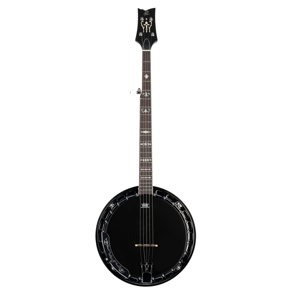 ORTEGA Raven Series Banjo 5 String - Mahogany Black + Bag