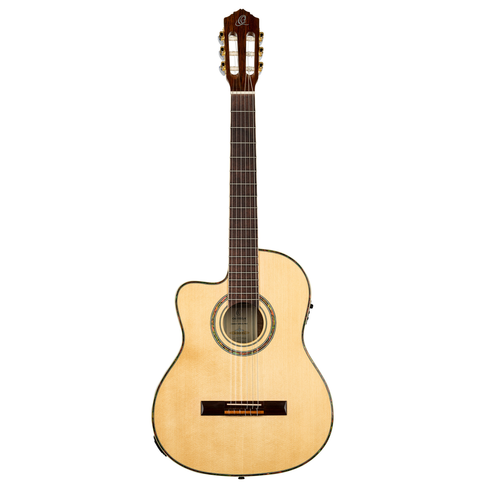 ORTEGA Family Series Pro 4/4 Classical Guitar 6 String Lefty - Solid Spruce / Mahogany Natural + Bag