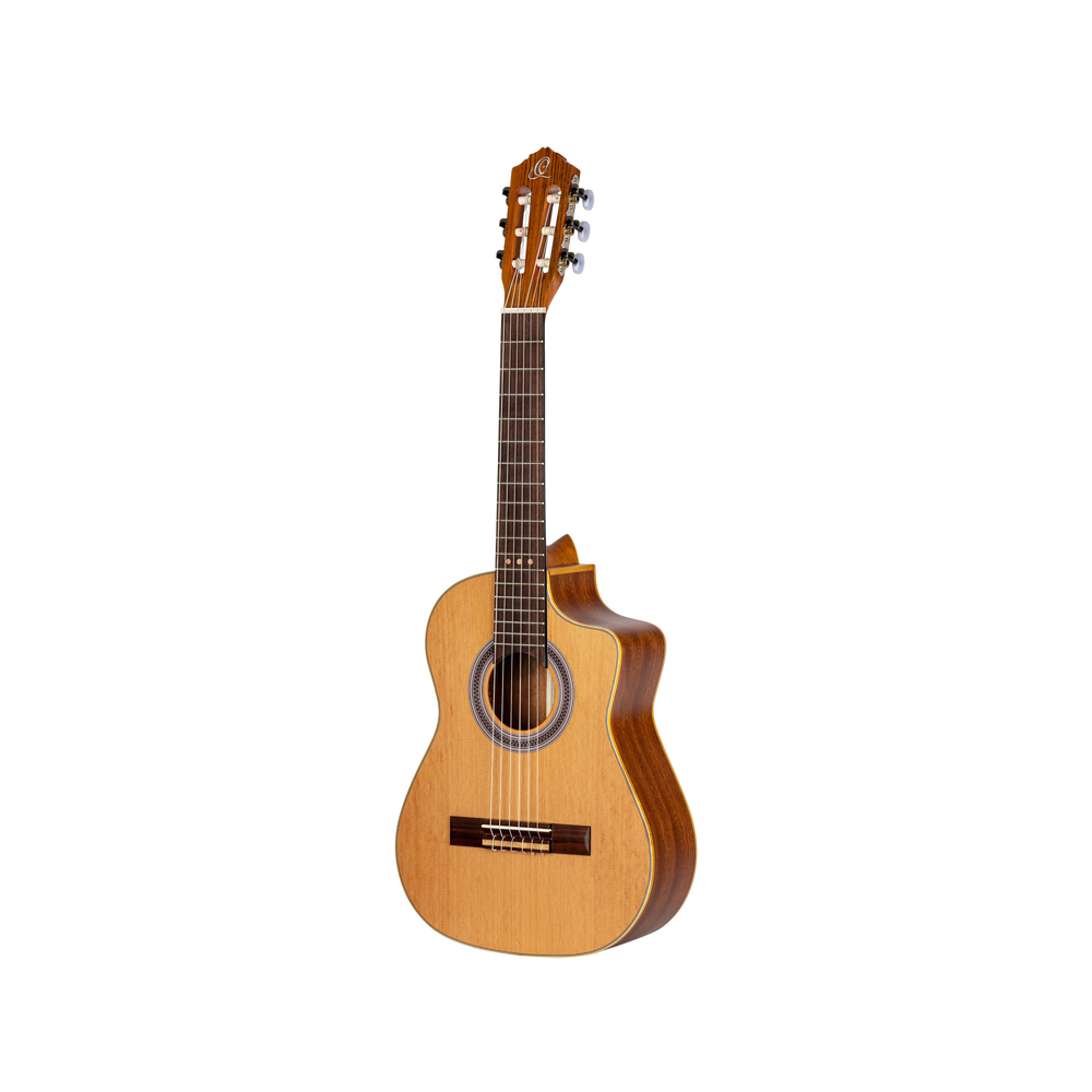 ORTEGA Requinto Series Pro 1/2 Acoustic Guitar 6-String - Natural + Gig Bag