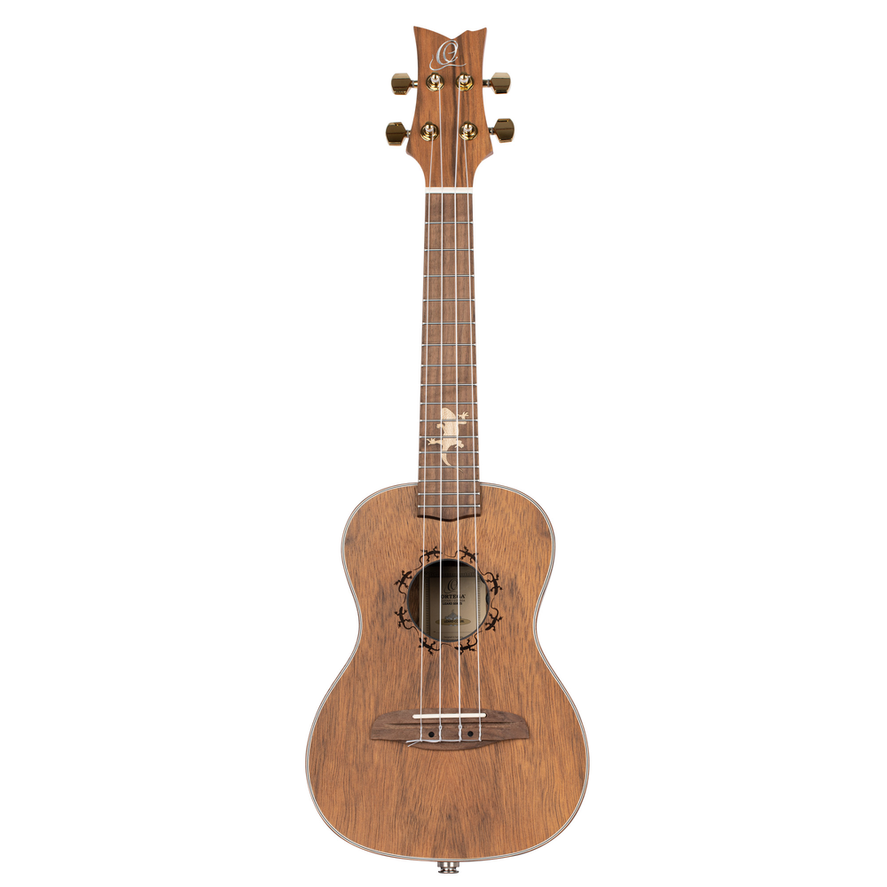 ORTEGA Lizard Series Concert Ukulele 4 String Lefty - Paldao Natural + Bag