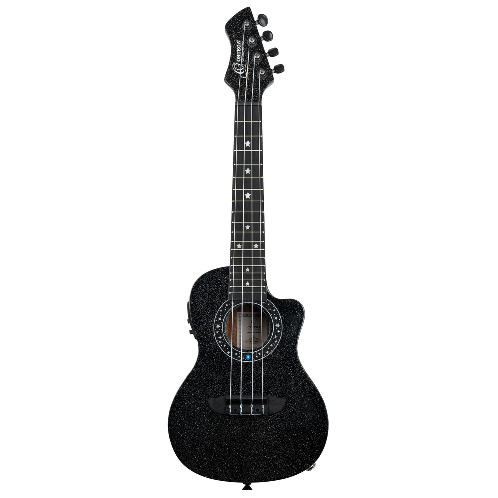 ORTEGA Horizon Series Concert Ukulele 4 String - Black Sparkle + Bag
