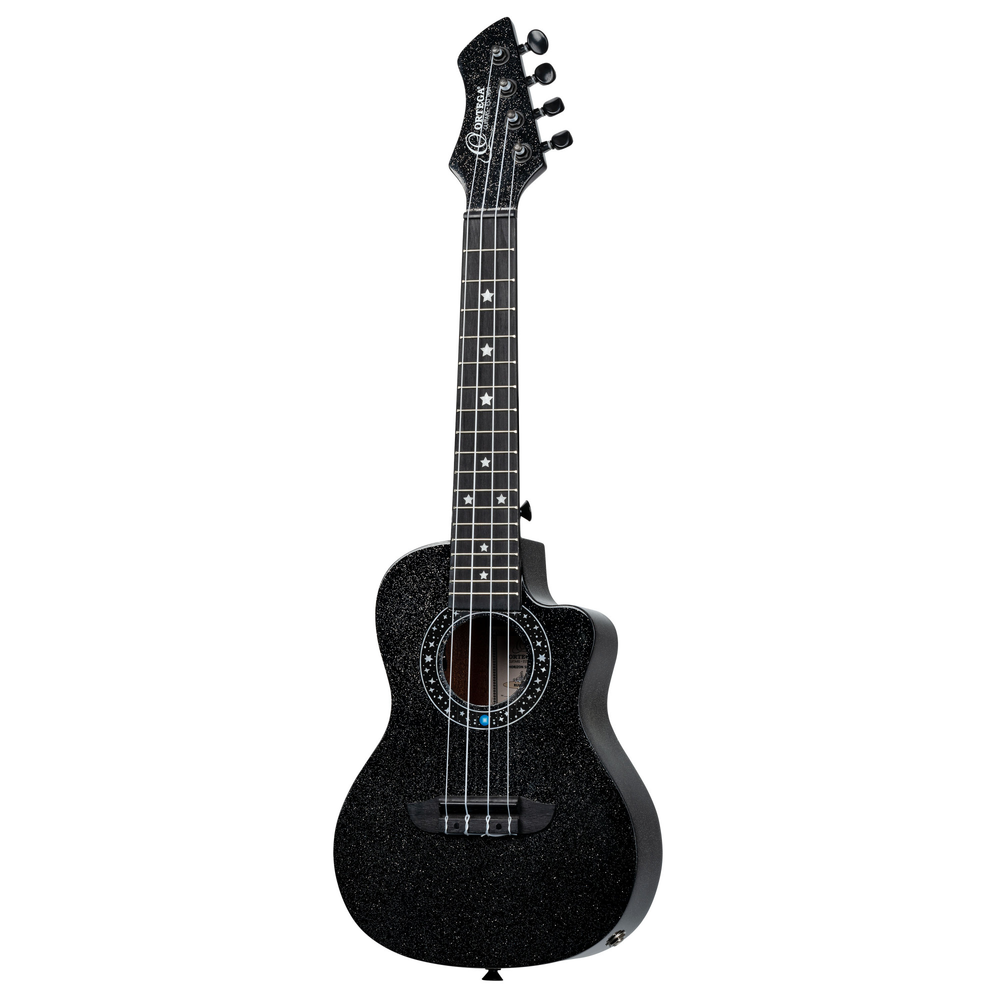 ORTEGA Horizon Series Concert Ukulele 4 String - Black Sparkle + Bag