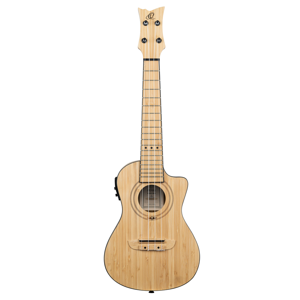 ORTEGA Bamboo Series Concert Ukulele 4 String - Solid Bamboo Natural + Bag