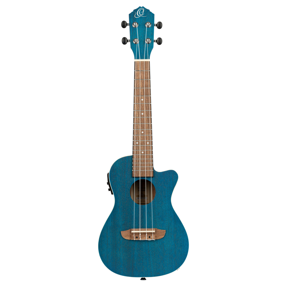 ORTEGA Earth Series Concert Preamp Ukulele 4 String - Ocean Blue