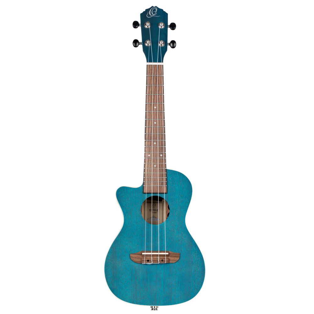 ORTEGA Earth Series Concert Preamp Ukulele 4 String Lefty - Ocean Blue