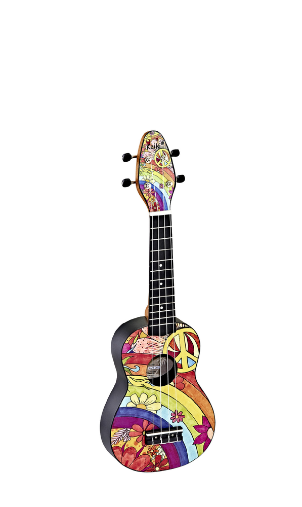KEIKI K2 Series Soprano Ukulele Set - Agathis / Peace '68"