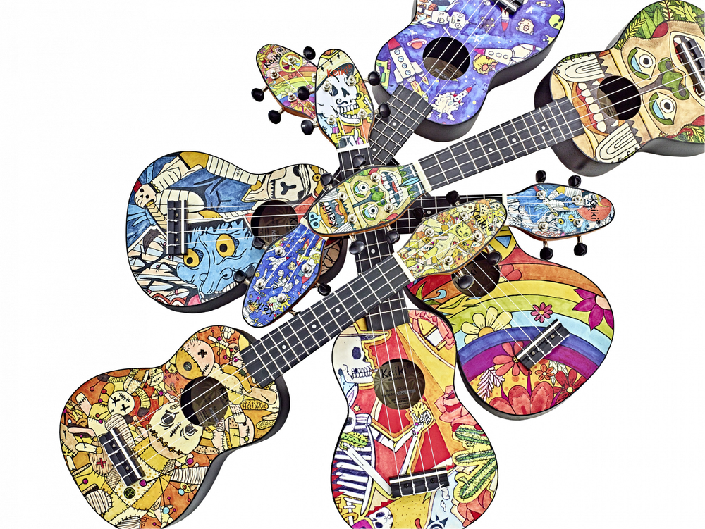 KEIKI K2 Series Soprano Ukulele Set - Agathis / El Muerto"