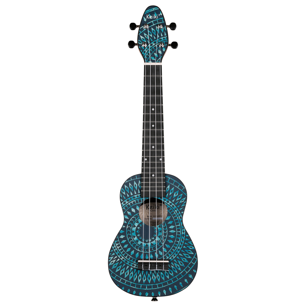 KEIKI K2 Series Superscale Soprano Ukulele Set - Agathis / Blue Kaleidoscope