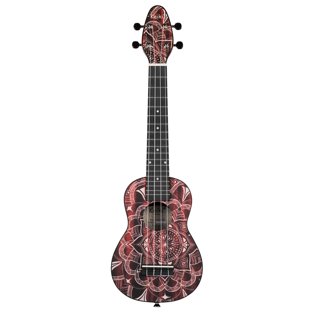KEIKI K2 Series Superscale Soprano Ukulele Set - Agathis / Red Kaleidoscope
