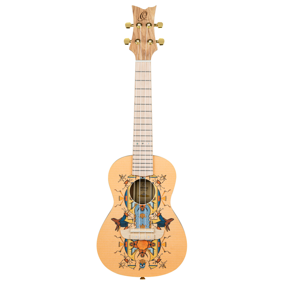 ORTEGA Art Series Concert Ukulele 4 String - Spruce / Catalpa Egypt