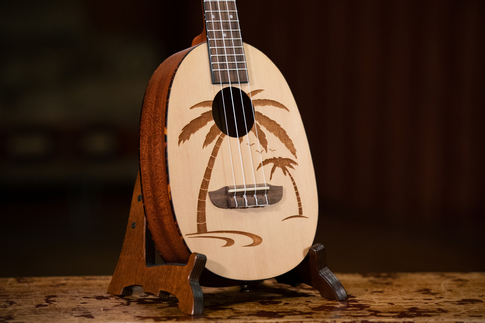 ORTEGA Bonfire Series Concert Ukulele 4 String - Spruce/Sapele Natural