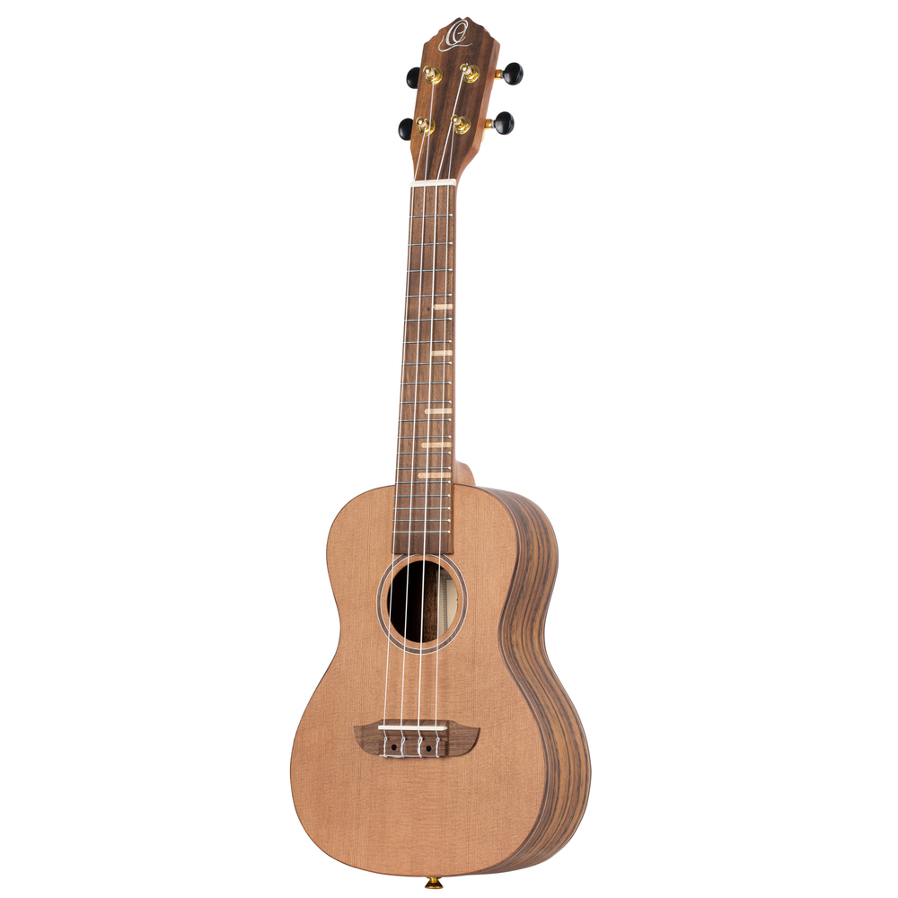 ORTEGA Timber Series Concert Ukulele 4 String Lefty - Solid Cedar / Walnut Natural + Bag