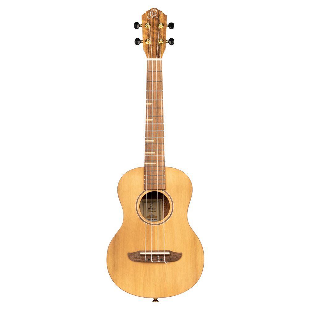 ORTEGA Timber Series Tenor Ukulele 4 String - Solid Cedar / Walnut Natural + Bag