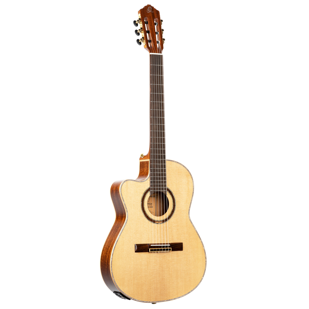 ORTEGA Performer Series 4/4 Thinline Classical Guitar 6-String Lefty - Natural + Gig Bag