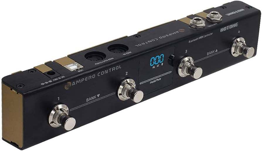 Hotone Ampero Control - Wireless BT 4 Button Midi Footswitch