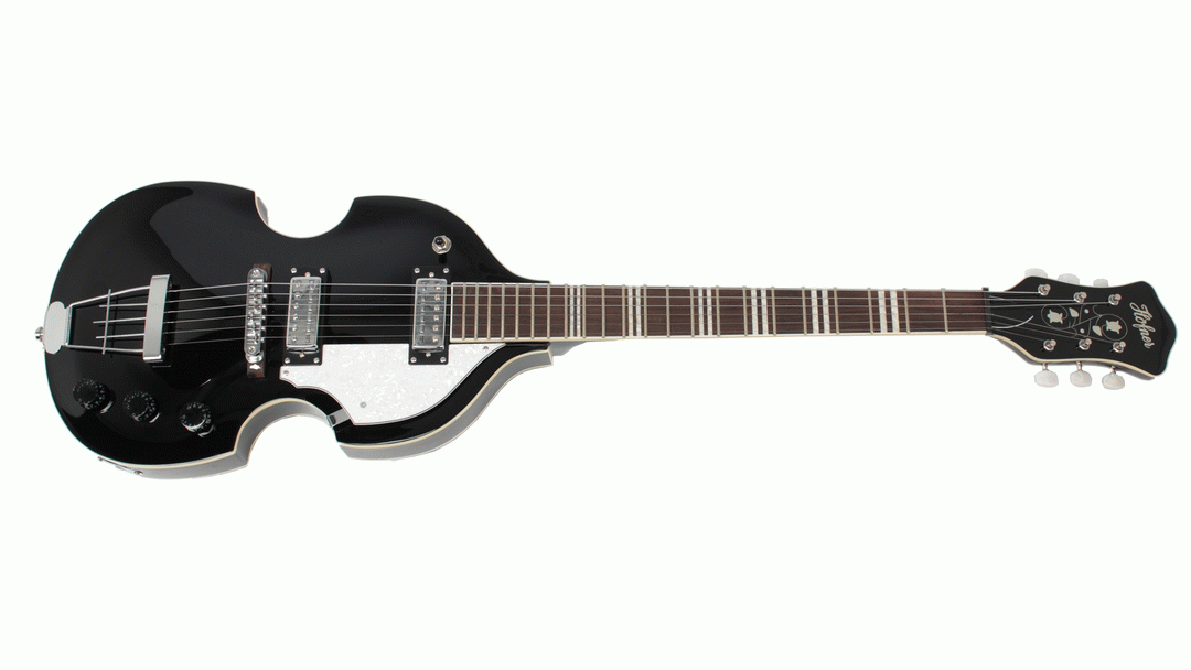 Hofner 6 String 459 Vln Guitar With Hardcase Black