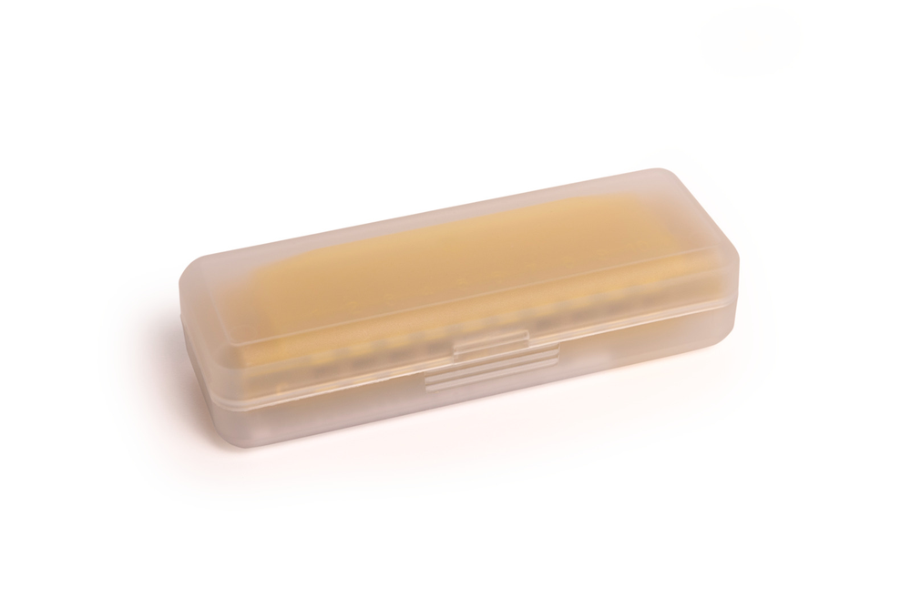Hohner Translucent Harp C yellow hardcase