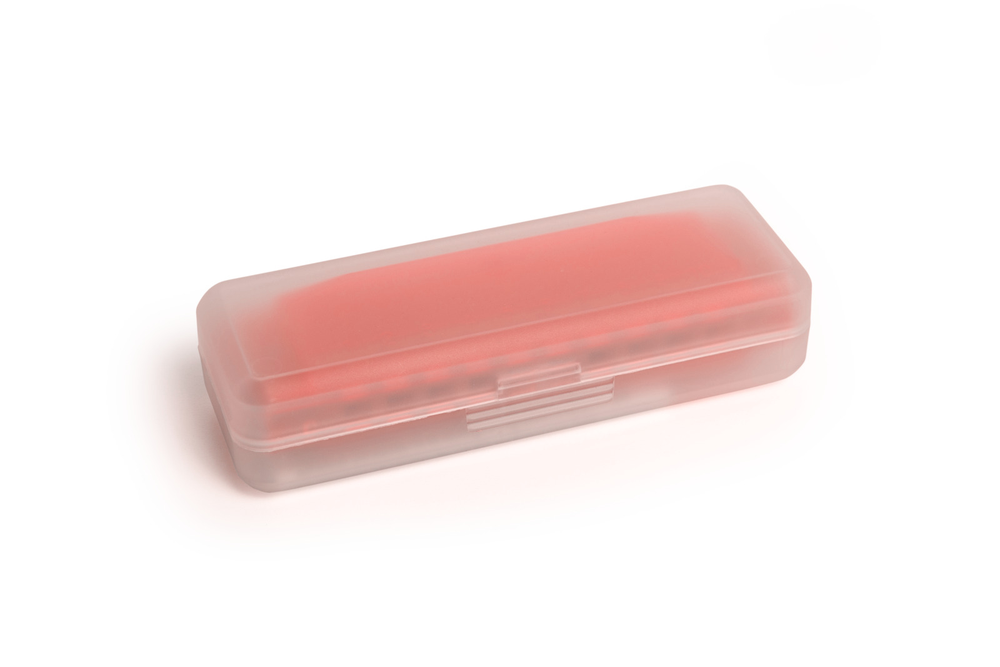 Hohner Translucent Harp C red hardcase