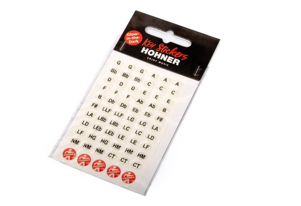 Hohner Glow-in-the Dark Key Stickers