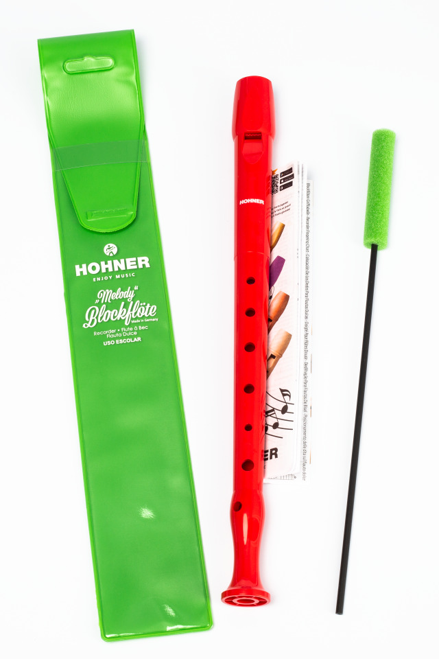 Hohner C-Sopran 1 pt pls ger pb red Melody Rcdr