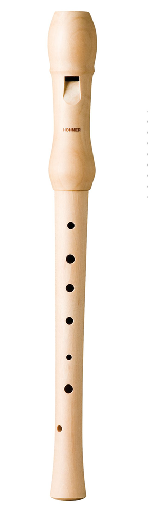 Hohner C-Soprano maple 2 pt ger p Musica Recdr