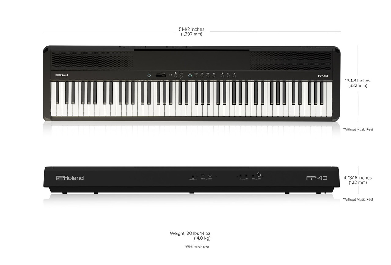 Roland FP-40 Digital Piano WHITE 88 note digital piano FP40