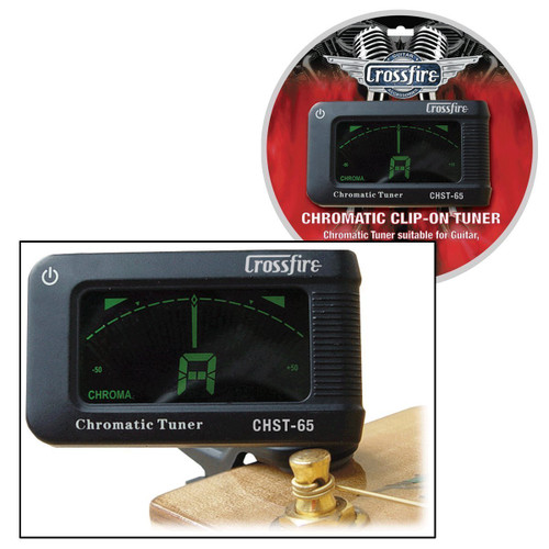 Crossfire CHST-65 Chromatic Clip-On Headstock Tuner Crossfire CHST-65 Chromatic Clip-On Headstock Tuner