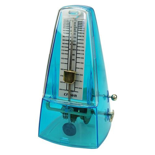 Crown Traditional Metronome (Transparent Blue)