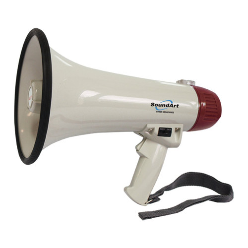 SoundArt 15 Watt Portable Hand-Held Megaphone (Red) SoundArt 15 Watt Portable Hand-Held Megaphone (Red)