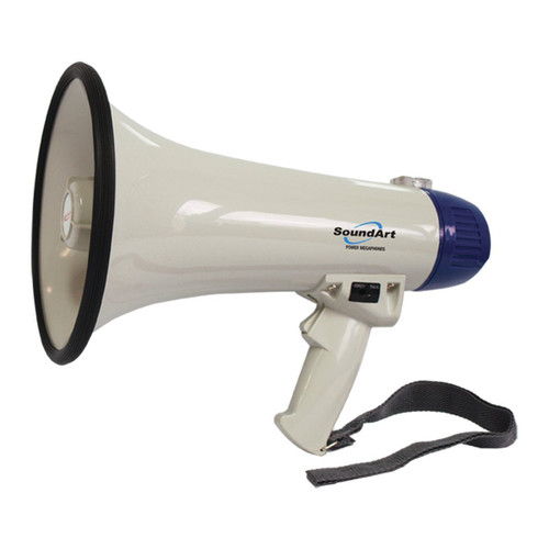 SoundArt 15 Watt Portable Hand-Held Megaphone (Blue) SoundArt 15 Watt Portable Hand-Held Megaphone (Blue)