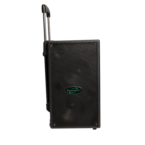 SoundArt 100 Watt Rechargeable Wireless PA System with DVD Player SoundArt 100 Watt Rechargeable Wireless PA System with DVD Player