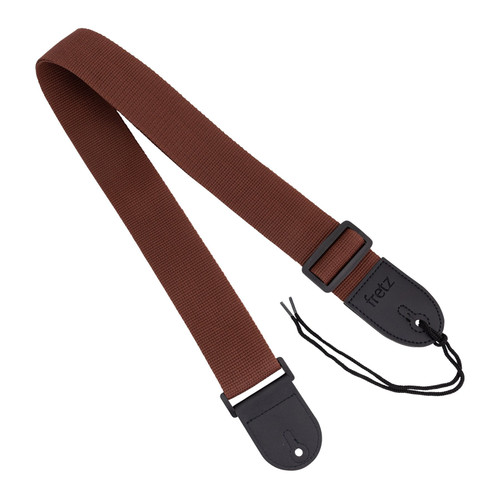 Fretz Polypropylene Web Guitar Strap (Brown)