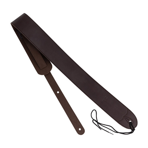 Fretz Microfibre Leather and Suede Back Guitar Strap (Dark Brown) Fretz Microfibre Leather and Suede Back Guitar Strap (Dark Brown)