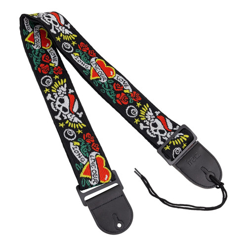 Fretz Woven Jacquard Fabric Guitar Strap (Tattoo)