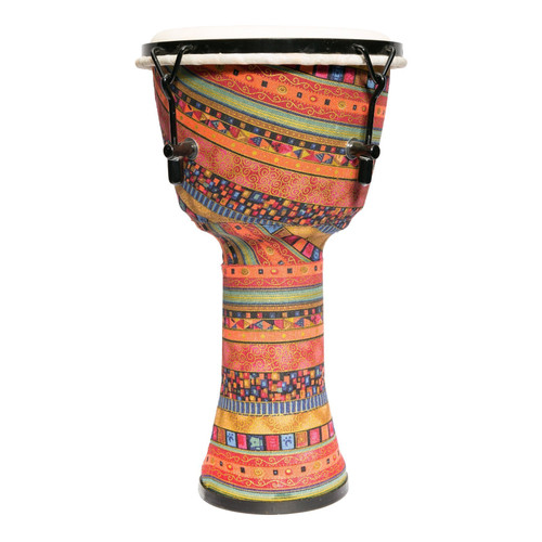 Drumfire 8" Tuneable Natural Hide Head Djembe (Multicolour)