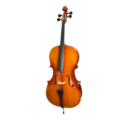 Steinhoff 1/2 Size Solid Top Student Cello Set (Natural Gloss)